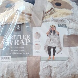 Member's Mark Critter Wrap Faux Fur Sloth